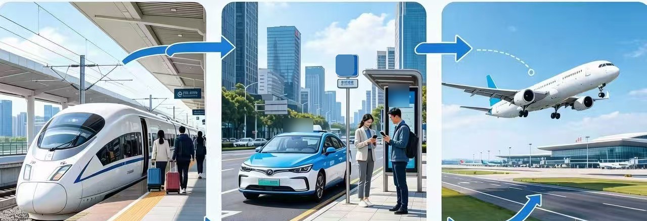 High-speed rail, ride-hailing and air travel in China