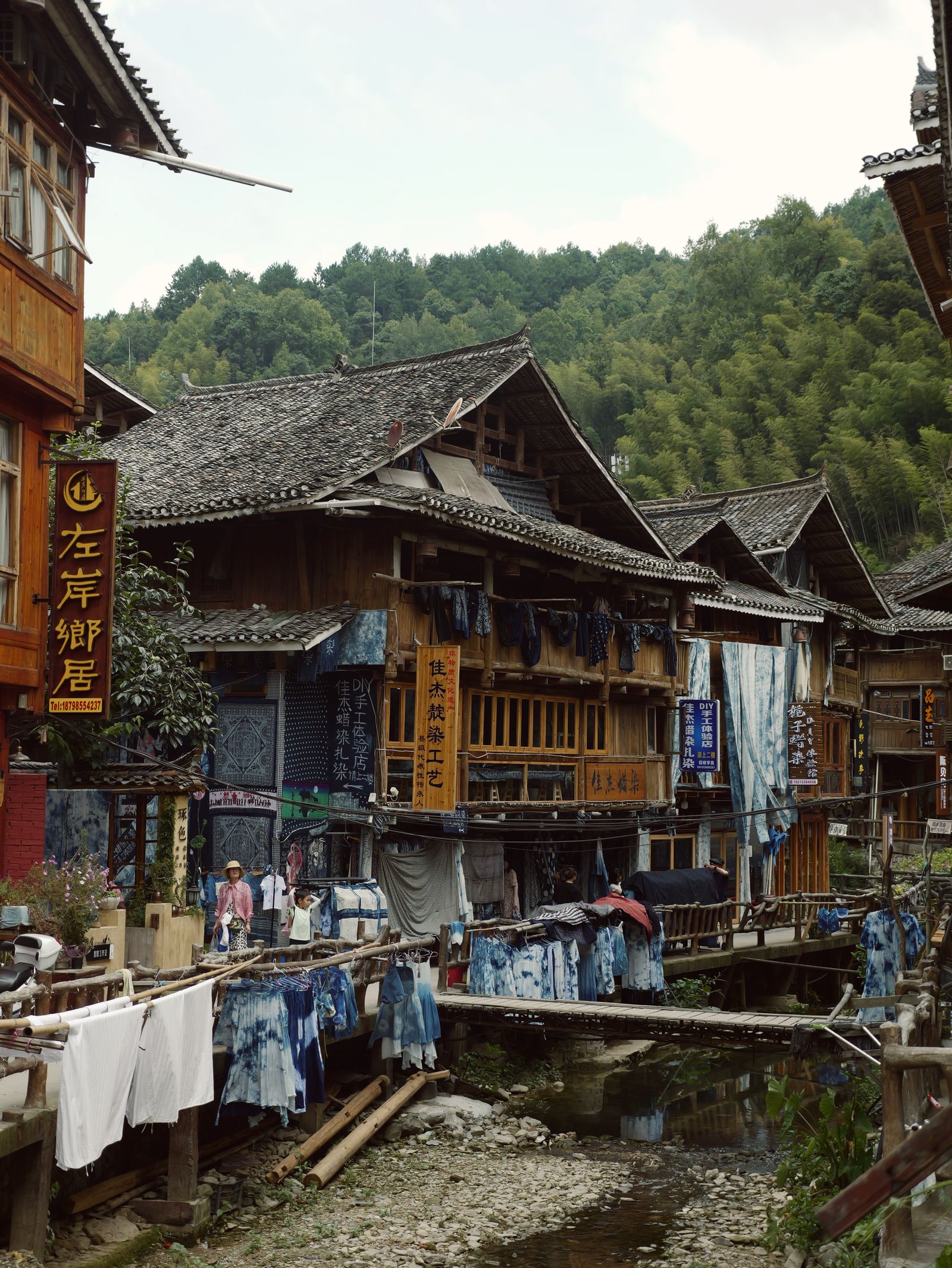 Stilt houses in a Miao village